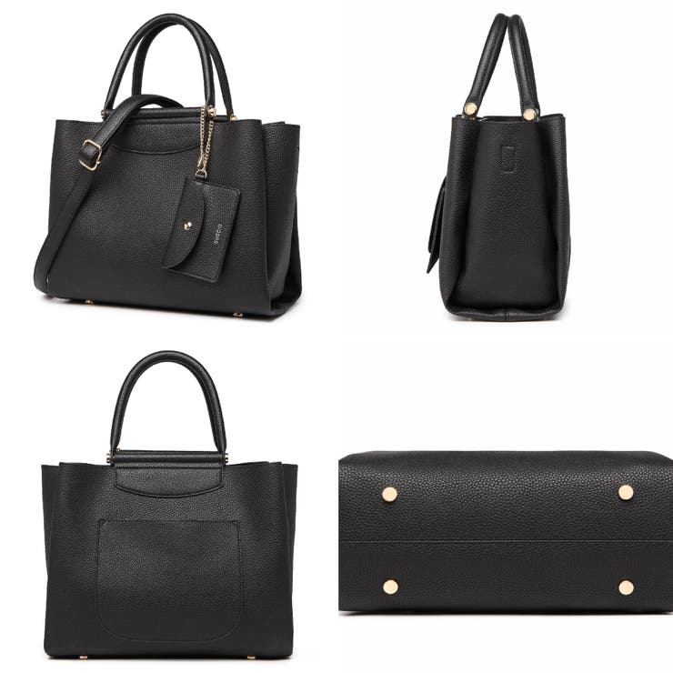 雑誌oggi掲載 あおりポケット付き収納便利 2wayトートバッグ | GUSCIO | 詳細画像36 