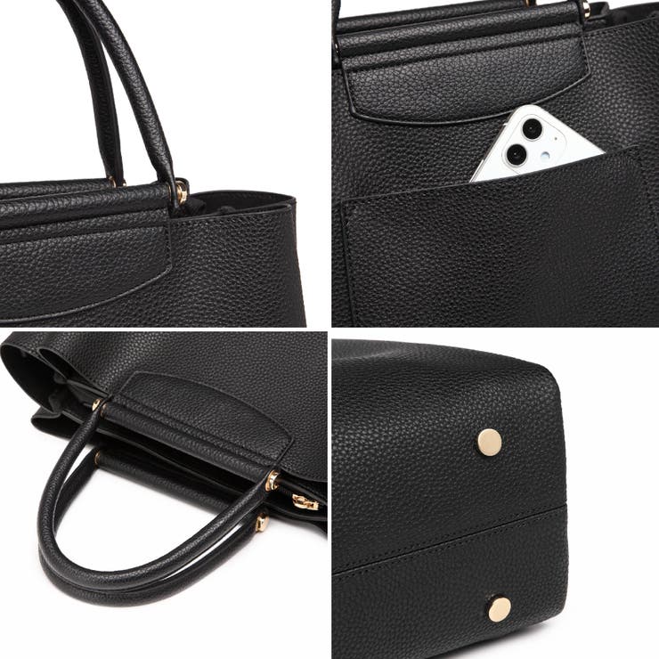 雑誌oggi掲載 あおりポケット付き収納便利 2wayトートバッグ | GUSCIO | 詳細画像37 