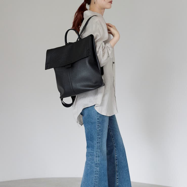 スクエア横型かぶせリュック 19-8089 | GUSCIO | 詳細画像5 