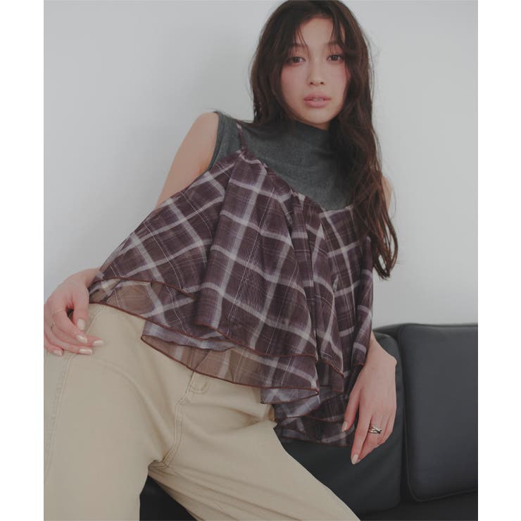 チェック柄シアービスチェ［C7997］ チェック柄シアービスチェ