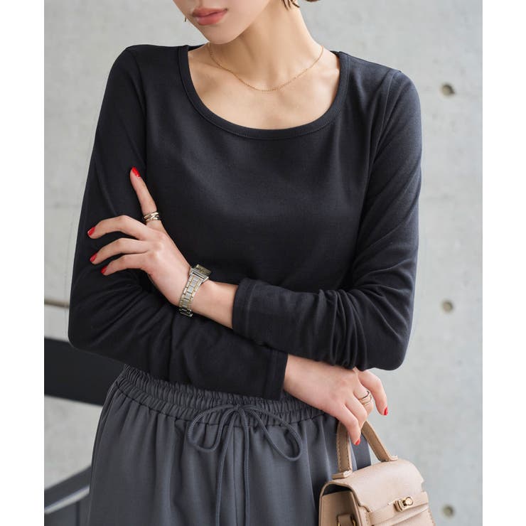 ブラック | 選べる2タイプ スムースカットソーロンT［C7705］ ロンt | KOBE LETTUCE