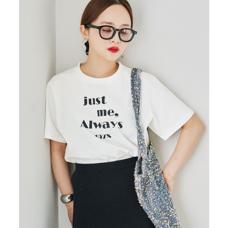 オフホワイト | [ 田中亜希子さんコラボ ]アソートヴィンテージライクロゴTシャツ［C7717］ | KOBE LETTUCE