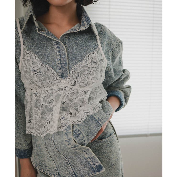 オフホワイト | 総レースブラトップビスチェ［C7743］ 総レース ビスチェ | KOBE LETTUCE