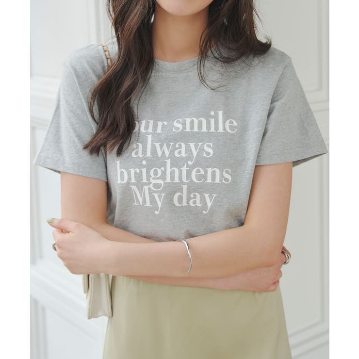 グレー | ロゴミニTシャツ［C7854］ 半袖 tシャツ | KOBE LETTUCE