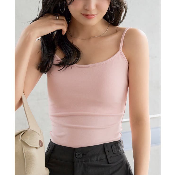ピンク | バックUカップ付きキャミソール［C7882］ バックU カップ付き | KOBE LETTUCE