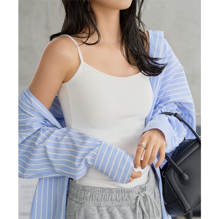 ホワイト | バックUカップ付きキャミソール［C7882］ バックU カップ付き | KOBE LETTUCE