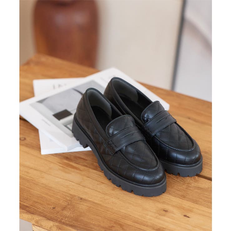 ブラック | キルティングローファー［I2586］ | KOBE LETTUCE