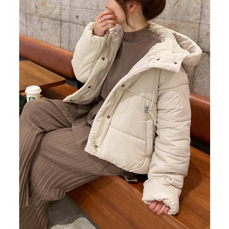 フード付き中綿ショートコート［K809］[品番：KO000013243]｜KOBE