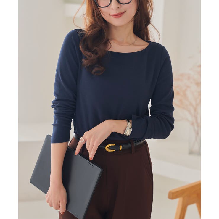 選べるタイプ 前身二重スムースカットソートップス［C4020