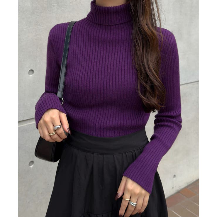 プラム | もっちり リブニット［C6260］ ニット | KOBE LETTUCE