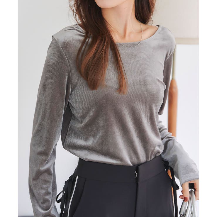 グレー | 前後2wayベロアロンT［C7299］ | KOBE LETTUCE