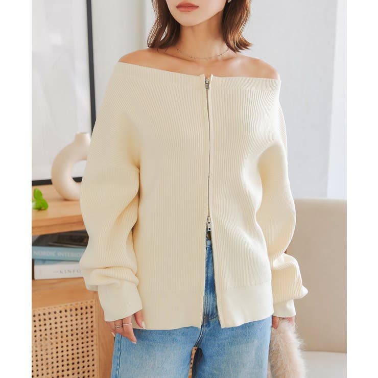 V*a様 CFCL オフショルトップス POTTERY LUCENT GLITTER OFF SHOULDER LONG BELL SLEEVE TOP