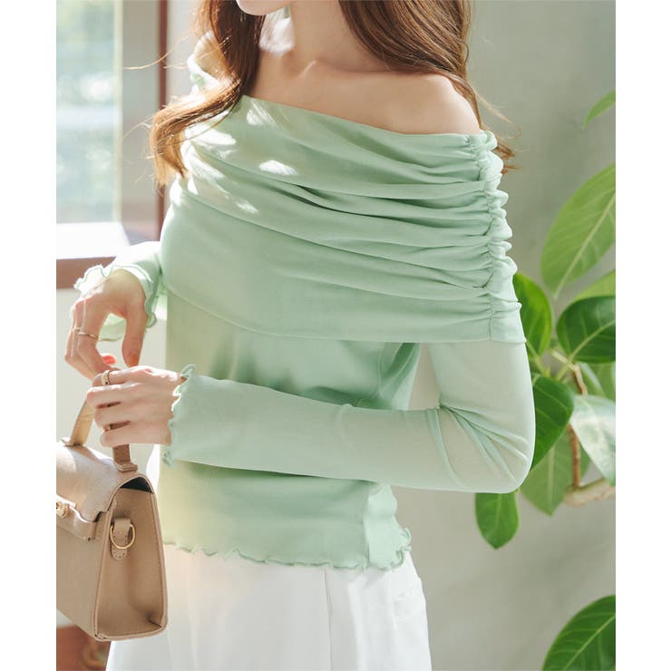 ミント | オフショルシアートップス［C7367］ | KOBE LETTUCE