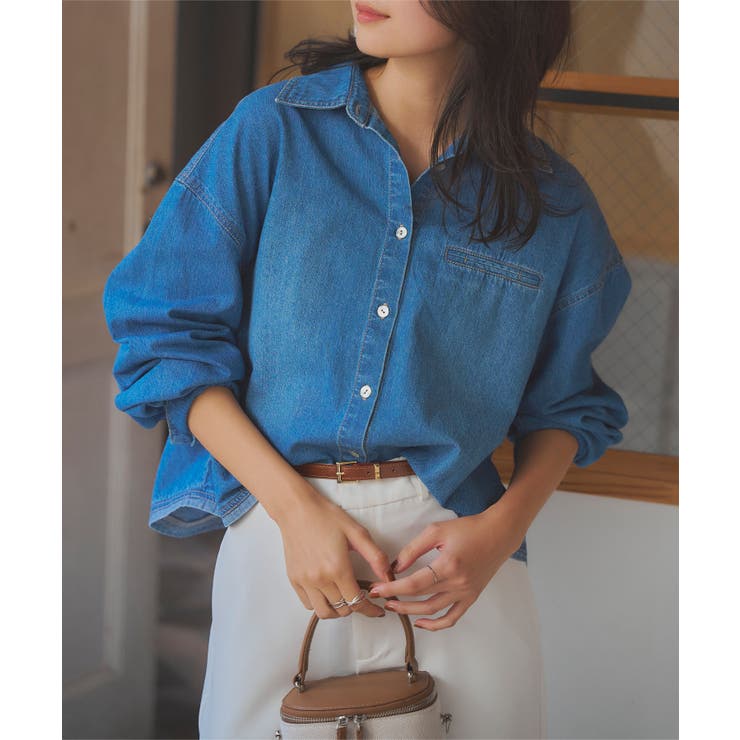 コクーンデニムシャツ［C7395］[品番：KO000015054]｜KOBE