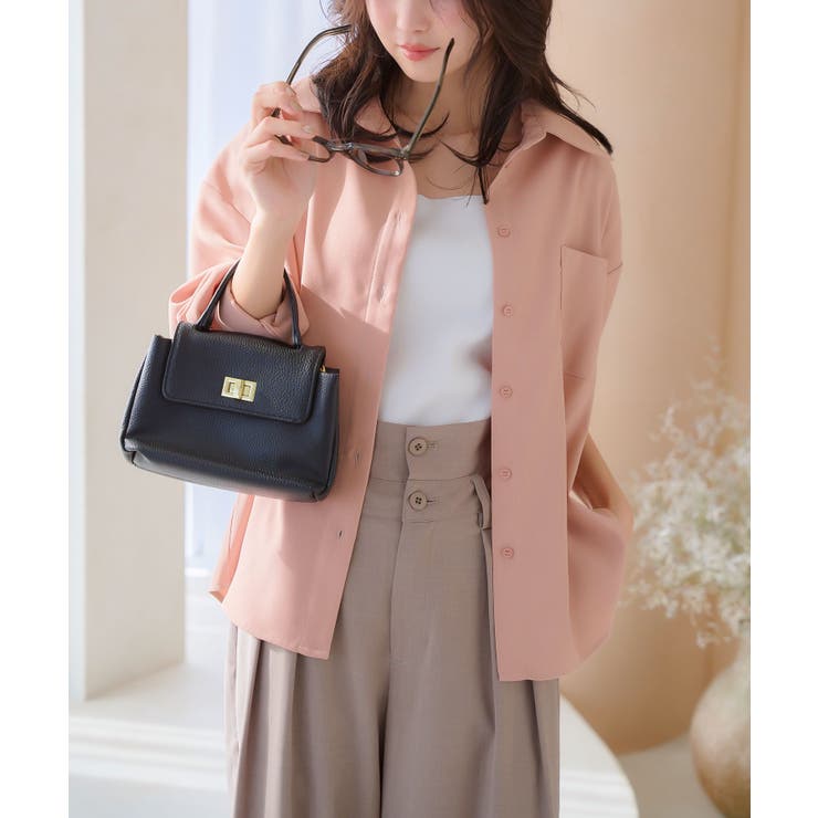 ピンク | ポケットデザイン コクーンシャツ［C7401］ | KOBE LETTUCE