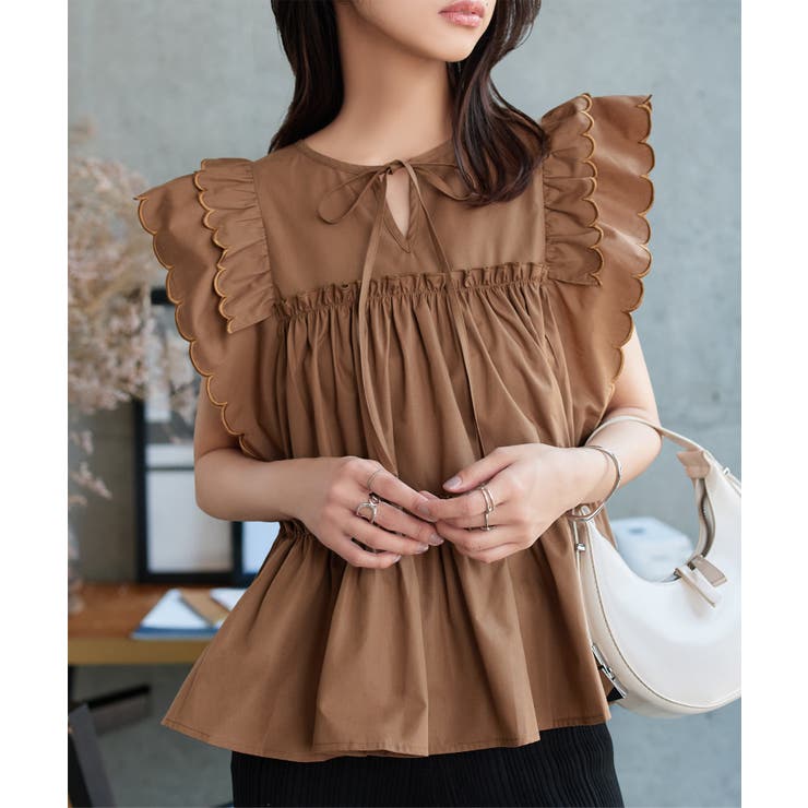 WERTHY【新品】エンジェルスリーブブラウス ZOZO限定商品】エンジェルスリーブブラウス【宅配便】 | Fit more