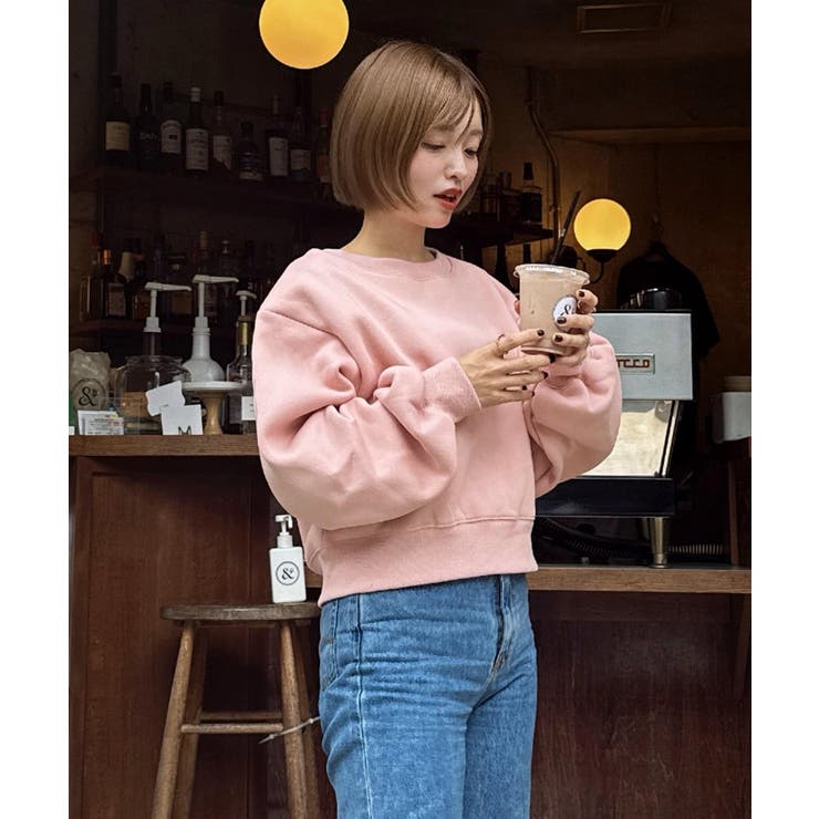 選べる2丈裏起毛刺繍入りスウェットトップス 裏起毛 刺繍入り[品番