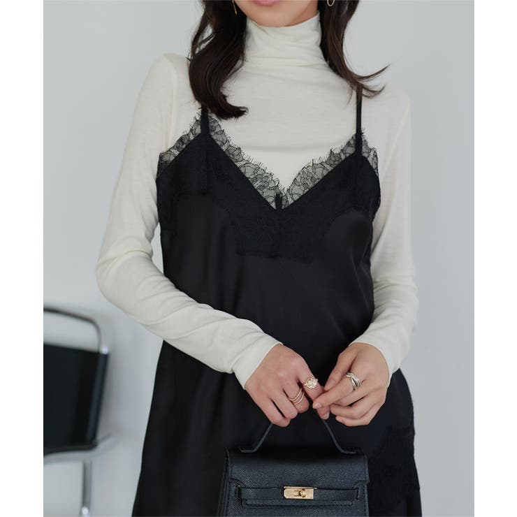 オフホワイト | 暖かハイネックシアーロンT［C7719］ 暖か ハイネック | KOBE LETTUCE