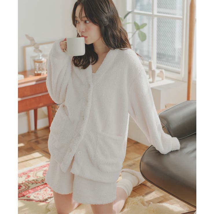 アイボリー | ボアカーディガン ボアカーディガン レディース | KOBE LETTUCE