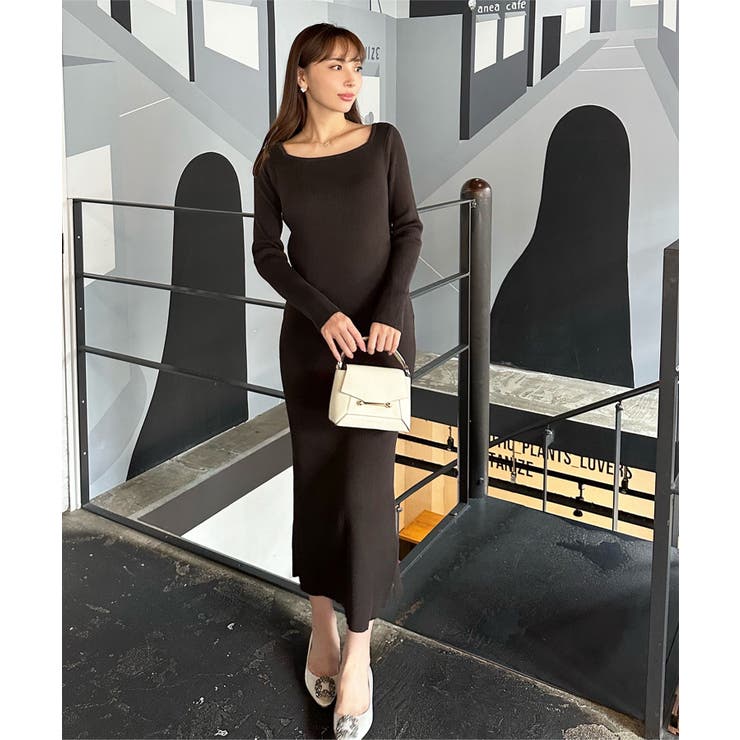 SERPENTINA レーシーベルスリーブワンピ L ブラック 元鈴木さん SERPENTINA レーシーベルスリーブワンピ L ブラック 元鈴木さん