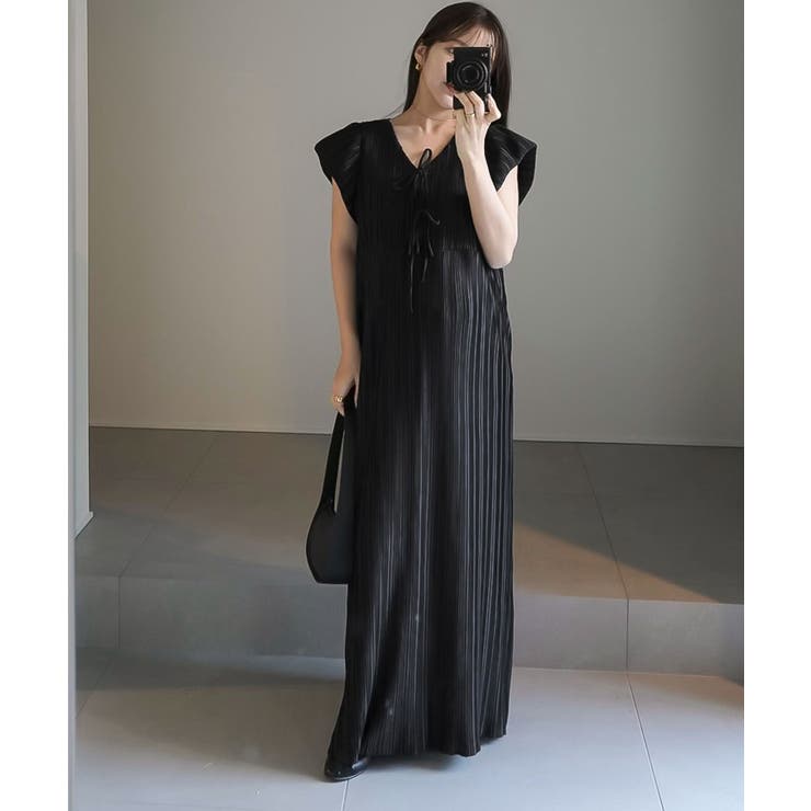 ブラック | 前後2wayプリーツワンピースマタニティワンピ 産前産後 ささゆい | KOBE LETTUCE