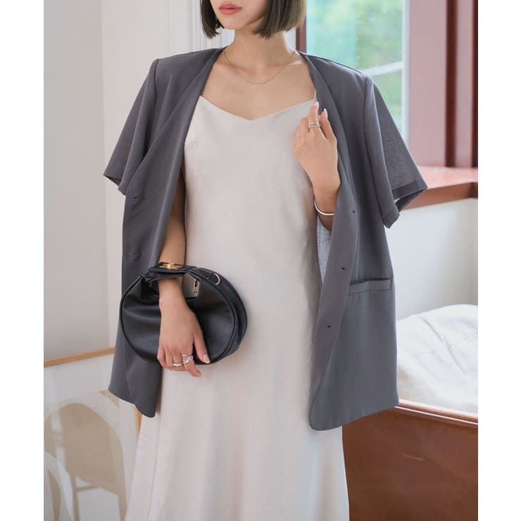 アイボリー | デザインサテンシンプルキャミワンピース キャミワンピース サテン | KOBE LETTUCE