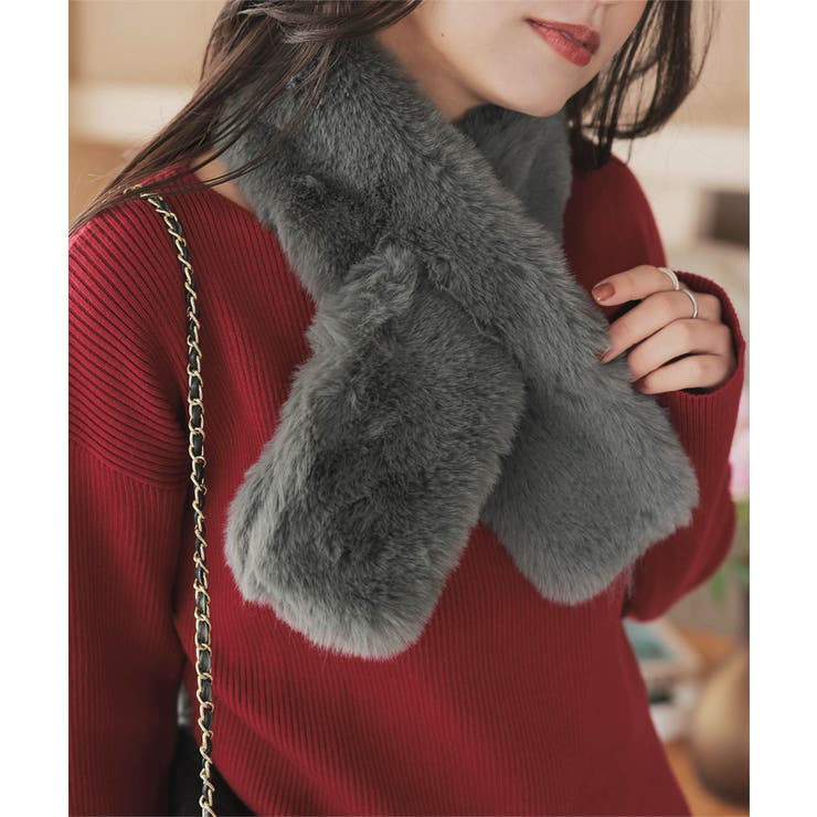 チャコール | フェイクファーミニティペット［J1162］ | KOBE LETTUCE