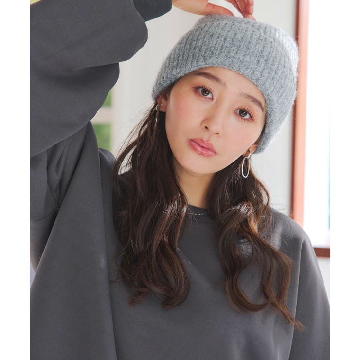 グレー | もっちりリブニット帽 もっちりリブ ニット帽 | KOBE LETTUCE