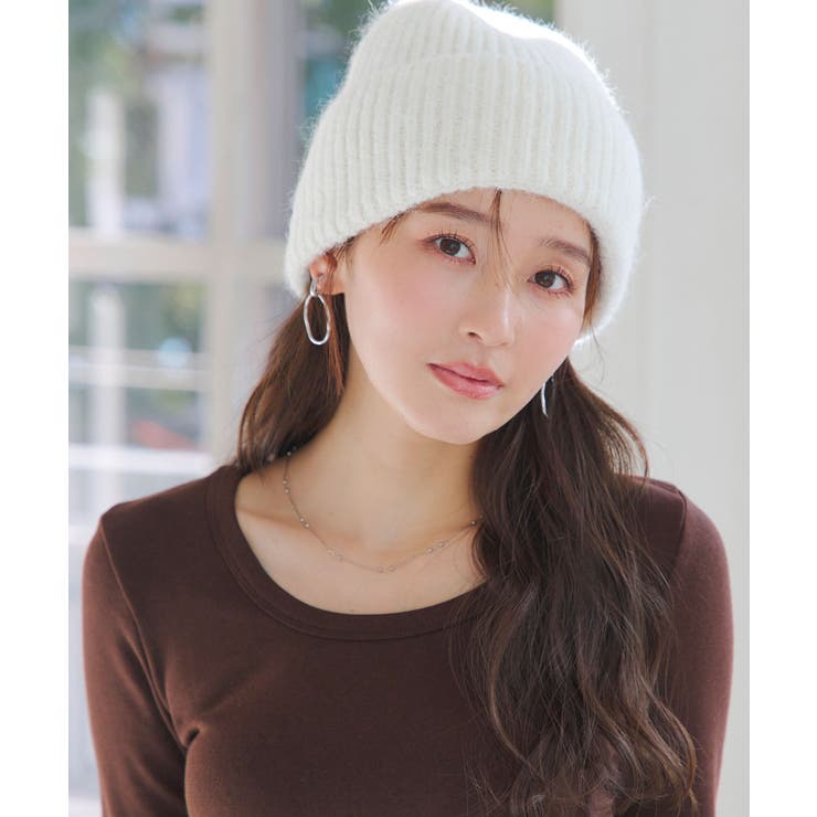 アイボリー | もっちりリブニット帽 もっちりリブ ニット帽 | KOBE LETTUCE