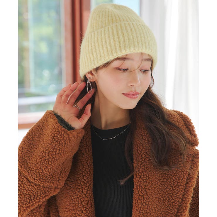 イエロー | もっちりリブニット帽 もっちりリブ ニット帽 | KOBE LETTUCE