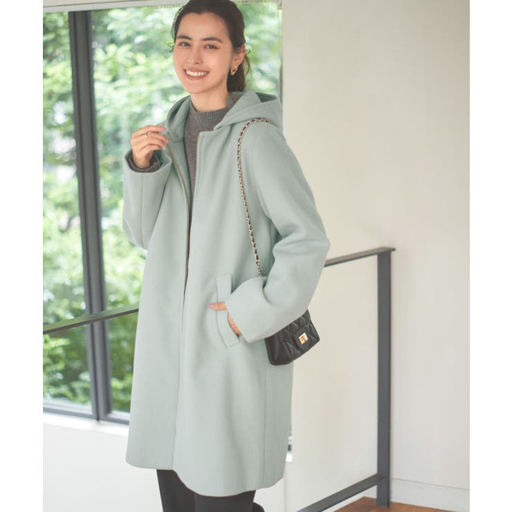 M L XL ] 2wayフード付きストレッチロングコート［K1239］[品番：KO000014876]｜KOBE  LETTUCE（コウベレタス）のレディースファッション通販｜SHOPLIST（ショップリスト）