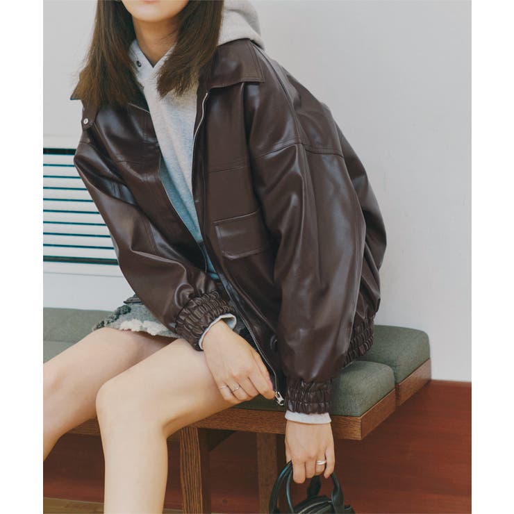 レザー ジャケット ブルゾン[品番：KO000014812]｜KOBE LETTUCE