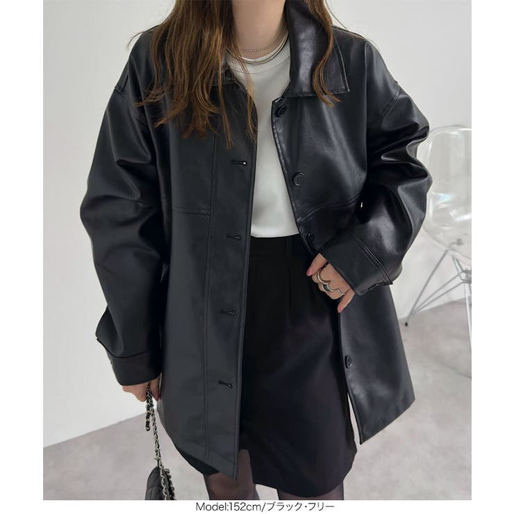 フェイクレザージャケット［K1386］ フェイクレザー ジャケット | KOBE LETTUCE | 詳細画像7 