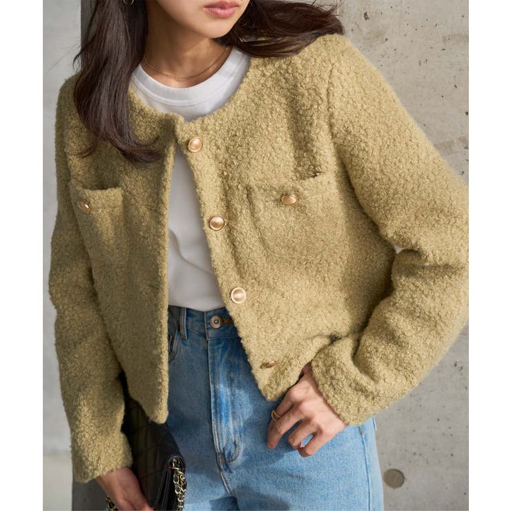 ミント | ブークレショート丈ジャケット［K1440］ ショート丈 ジャケット | KOBE LETTUCE