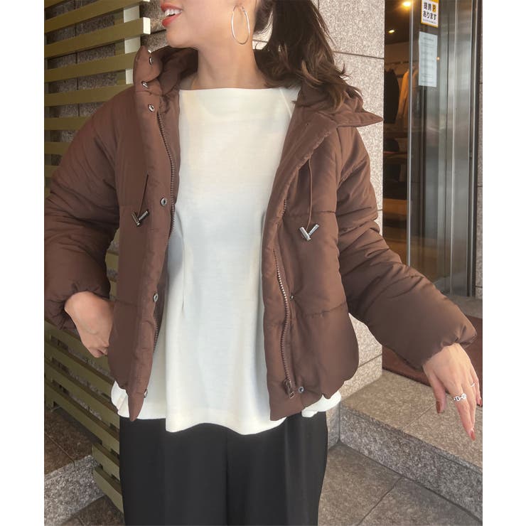 フード付き中綿ショートコート［K809］[品番：KO000013243]｜KOBE