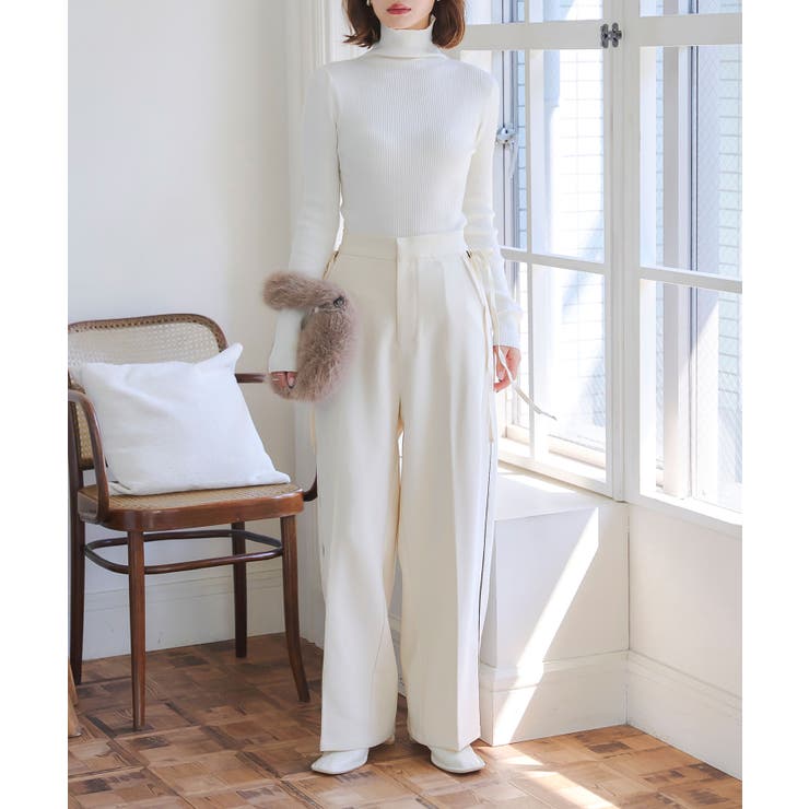 エクリュ | サイドラインカーブパンツ［M4122］ | KOBE LETTUCE