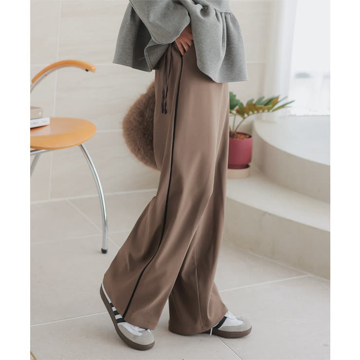 モカ | サイドラインカーブパンツ［M4122］ | KOBE LETTUCE