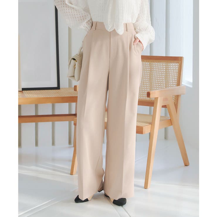 ミナペルホネン　定価3万　ウールパンツ　snowy day ほつれ加工　M minaperhonen パンツ