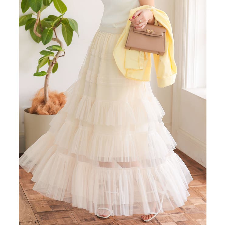 エクリュ | ティアードチュールスカート［M4209］ | KOBE LETTUCE