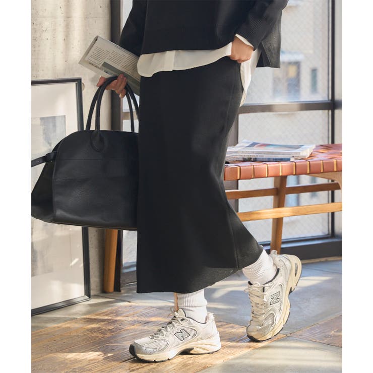 ブラック | スポンディッシュニットタイトスカート ニットタイトスカート レディース | KOBE LETTUCE