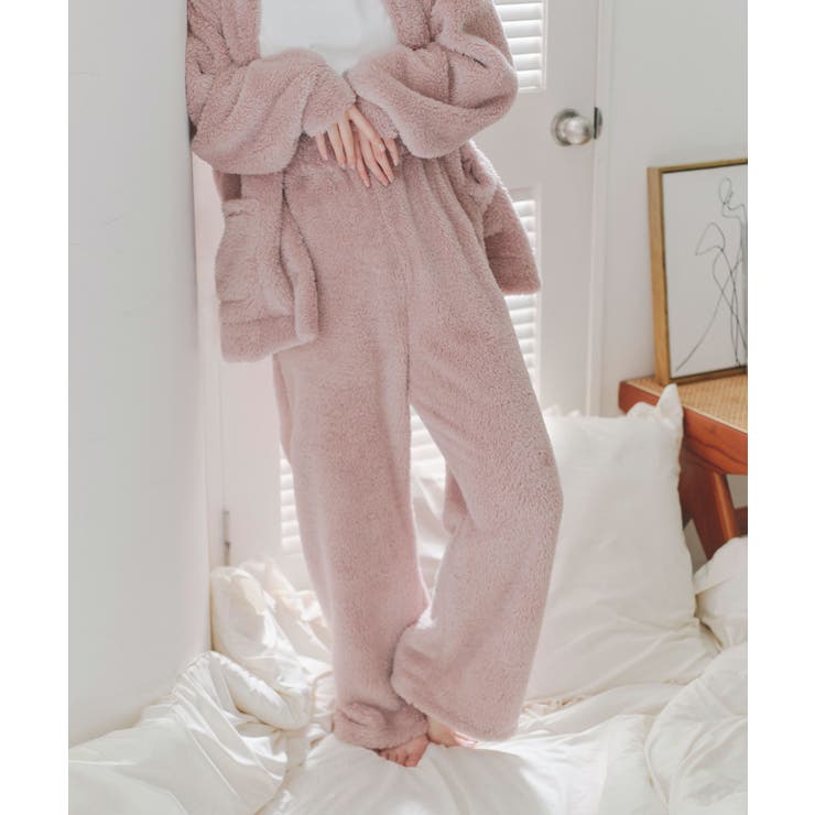 ピンク | ボアロングパンツ ボア ロングパンツ | KOBE LETTUCE