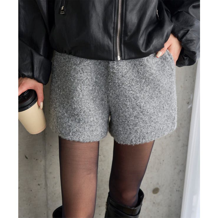 グレー | もこもこボアショートパンツ［M4375］ ショートパンツ もこもこ | KOBE LETTUCE