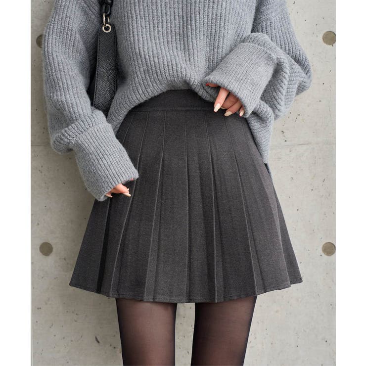 グレー | ウールタッチ プリーツスカパン［M4377］ スカパン | KOBE LETTUCE