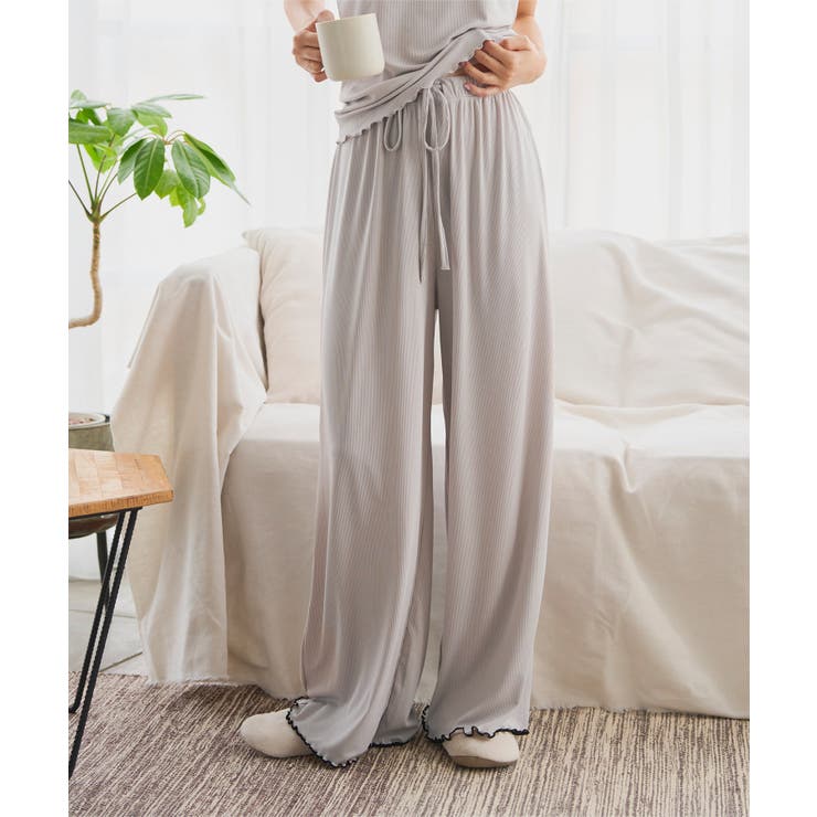 ライトグレー | メロウロングパンツ［M4461］メロウロングパンツ レディース 春 | KOBE LETTUCE