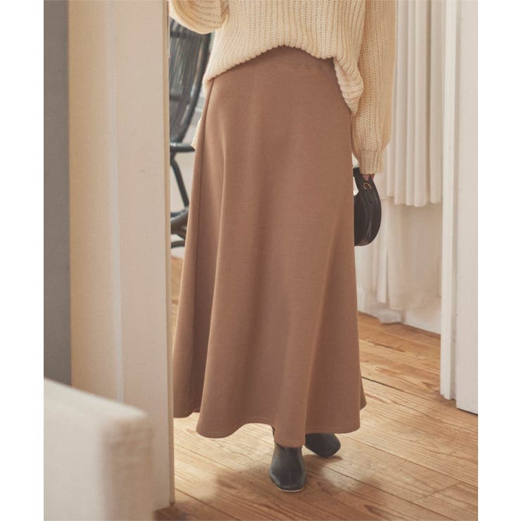 モカ | [ぬく盛り] ボリュームフレアマキシスカート［M786］ | KOBE LETTUCE