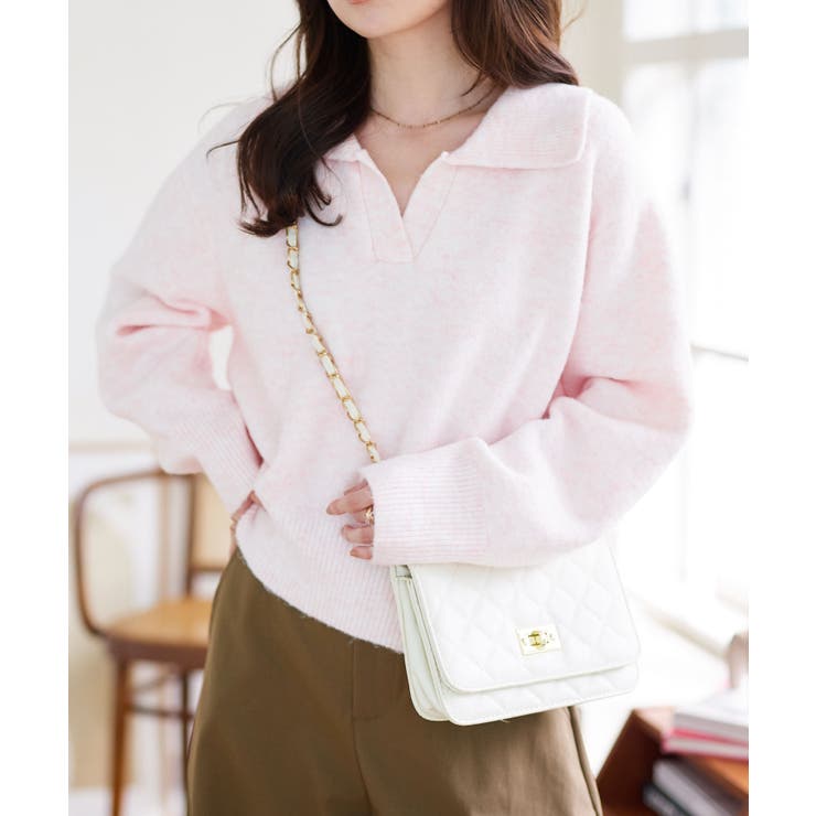 スキッパーニット［N1231］ スキッパー ニット[品番：KO000015690