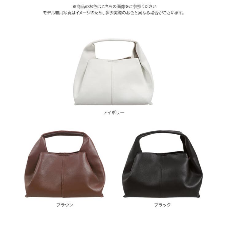 ソフトフェイクレザーワンハンドルバッグ［B1587］[品番：KO000014519