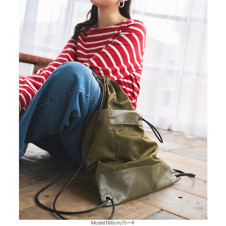 撥水加工異素材切り替えリュック［B1608］ | KOBE LETTUCE | 詳細画像5 