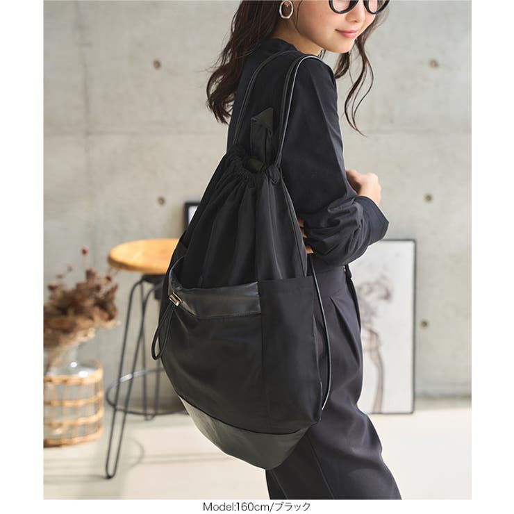 撥水加工異素材切り替えリュック［B1608］ | KOBE LETTUCE | 詳細画像7 