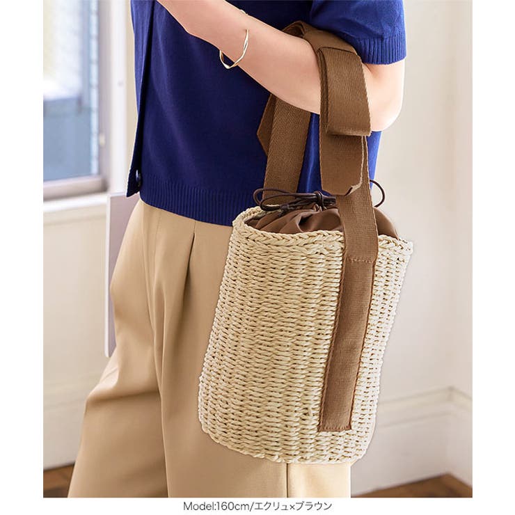 リボンハンドルバケツカゴバッグ［B1610］ | KOBE LETTUCE | 詳細画像4 